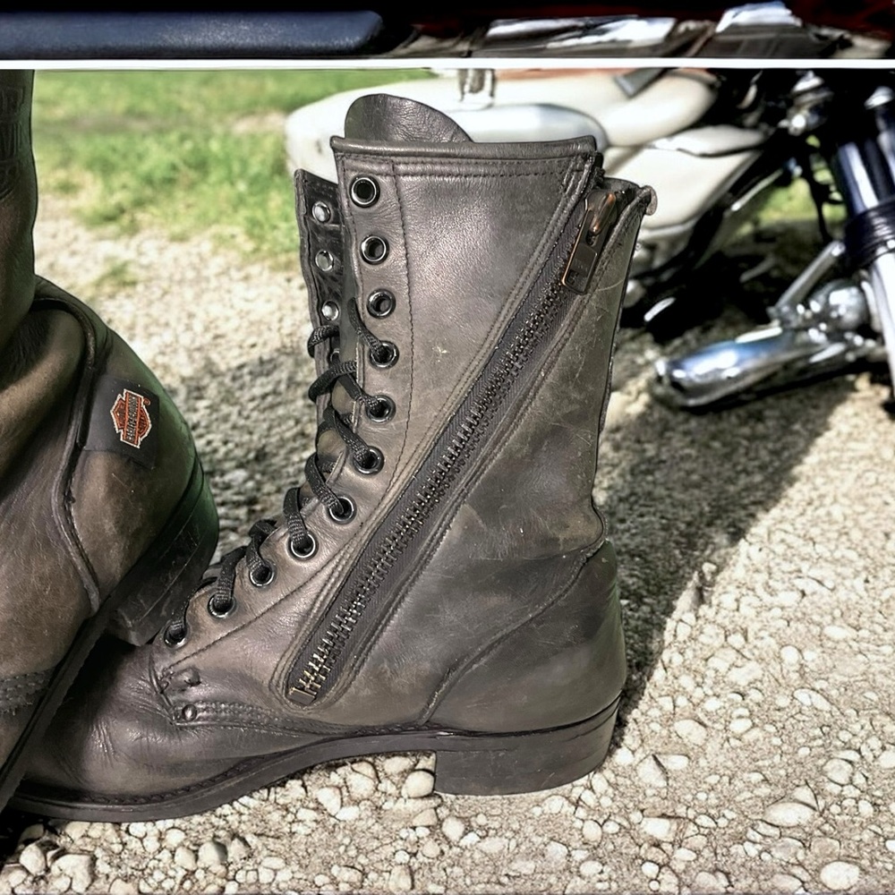 🌺Vintage Harley Davidson Riding Boots - Picture 6 of 14